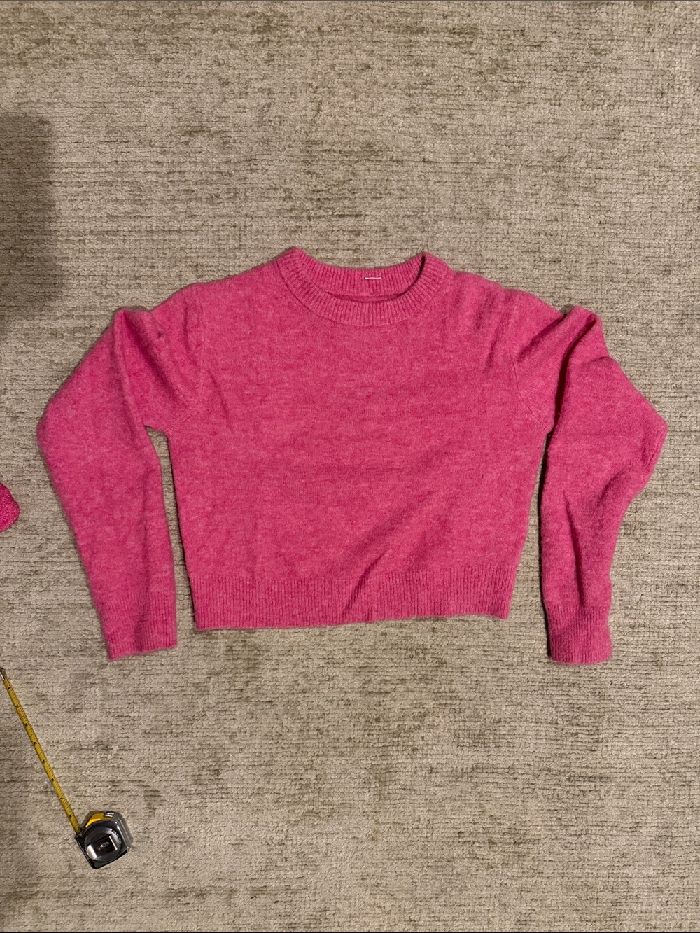 Women's Crewneck Sweater in Bright Pink Lululemon l